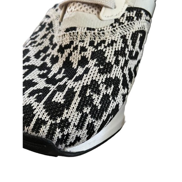 adidas Women's Leopard Print Black and White Sneakers - Picture 8 of 16